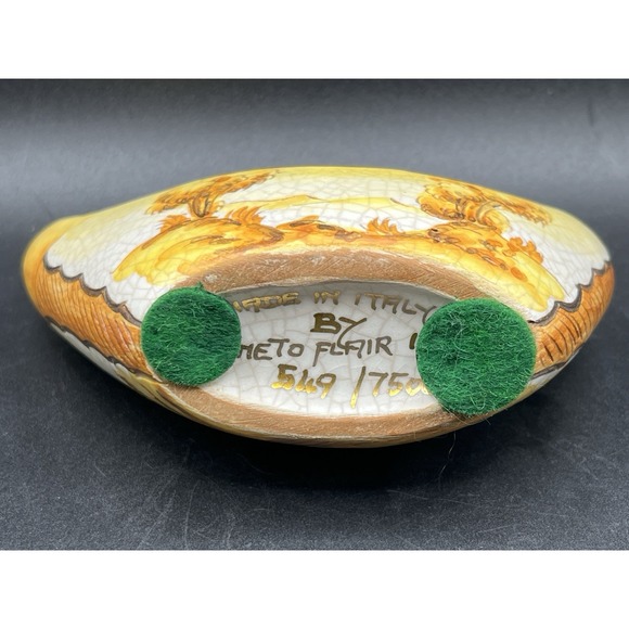 Set Of 2 Vtg. Signed Veneto Flair Gondola Candlestick Holders-Made In Italy-1978 - Picture 5 of 10